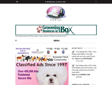 Tablet Screenshot of petgroomer.com